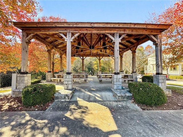view of home's community featuring a gazebo