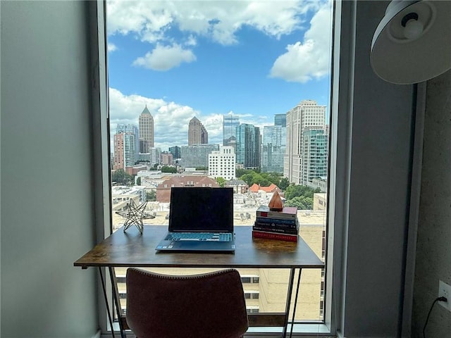 860 Peachtree St NE Unit 1411, Atlanta, GA 30308 - office featuring a view of skyline