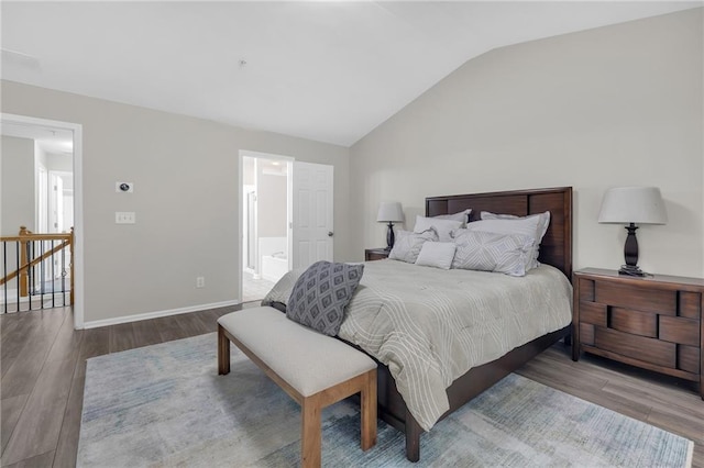 1804 Evadale Ct Unit 1, Mableton, GA 30126 - bedroom featuring wood finished floors and lofted ceiling