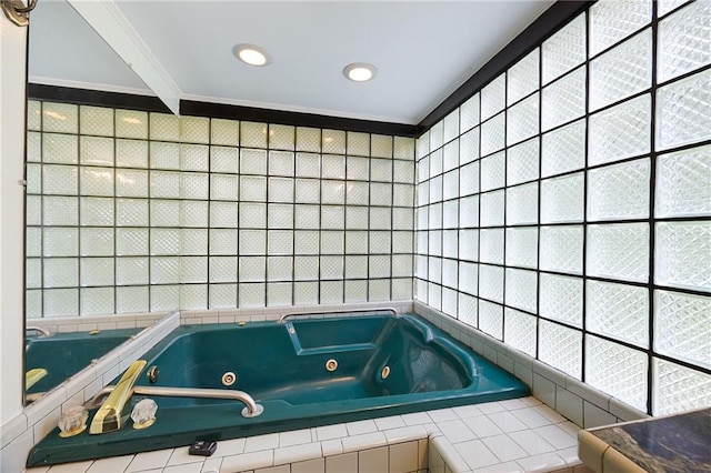 3272 Pinestream Rd NW, Atlanta, GA 30327 - full bath featuring a tub with jets and recessed lighting