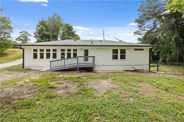 2552 Scenic Hwy S, Snellville, GA 30078 - rear view of house featuring a wooden deck