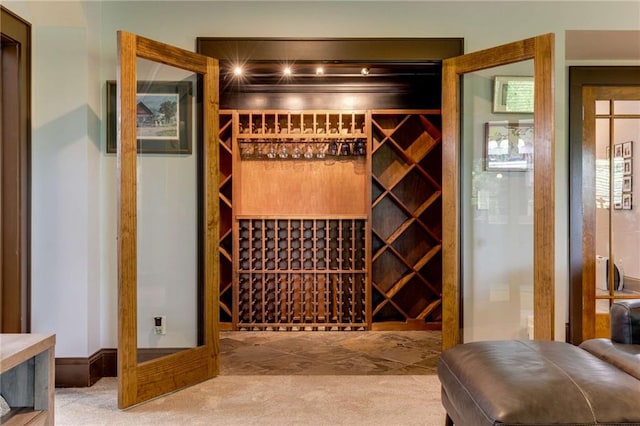 99 Bree Ln, Canton, GA 30114 - wine room featuring carpet flooring