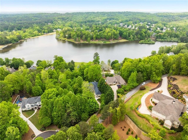 99 Bree Ln, Canton, GA 30114 - aerial view with a water view and a forest view
