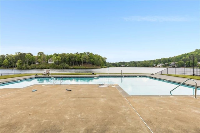 99 Bree Ln, Canton, GA 30114 - view of pool with a fenced in pool, fence, and a patio