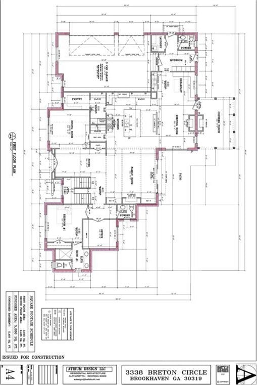 3338 Breton Cir NE, Brookhaven, GA 30319 - room layout