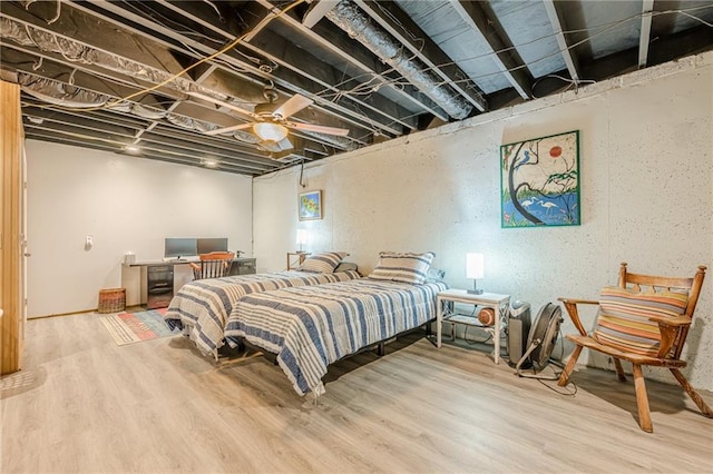 5848 Kingswood Ct, Norcross, GA 30093 - bedroom with wood finished floors and a ceiling fan