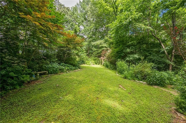 5848 Kingswood Ct, Norcross, GA 30093 - view of green lawn featuring a view of trees