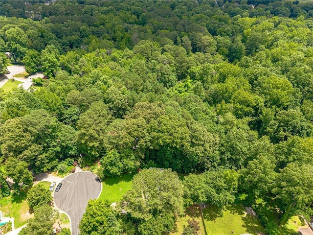 5848 Kingswood Ct, Norcross, GA 30093 - bird's eye view of a heavily wooded area