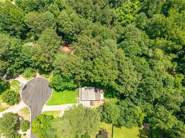 5848 Kingswood Ct, Norcross, GA 30093 - aerial view of property's location with a heavily wooded area