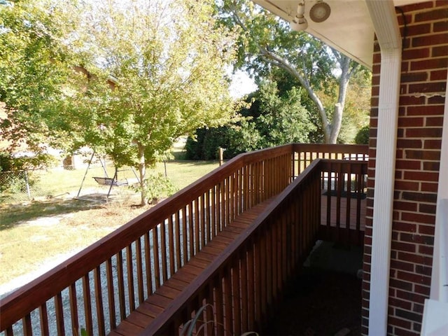 893 Andrews Dr, Conyers, GA 30012 - view of wooden deck
