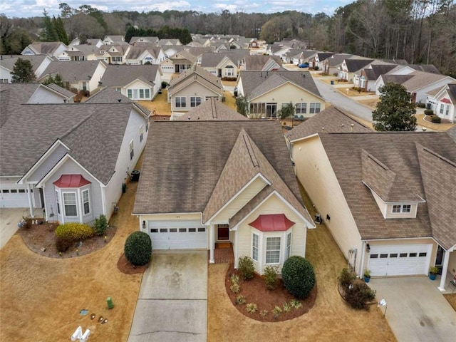 drone / aerial view featuring a residential view