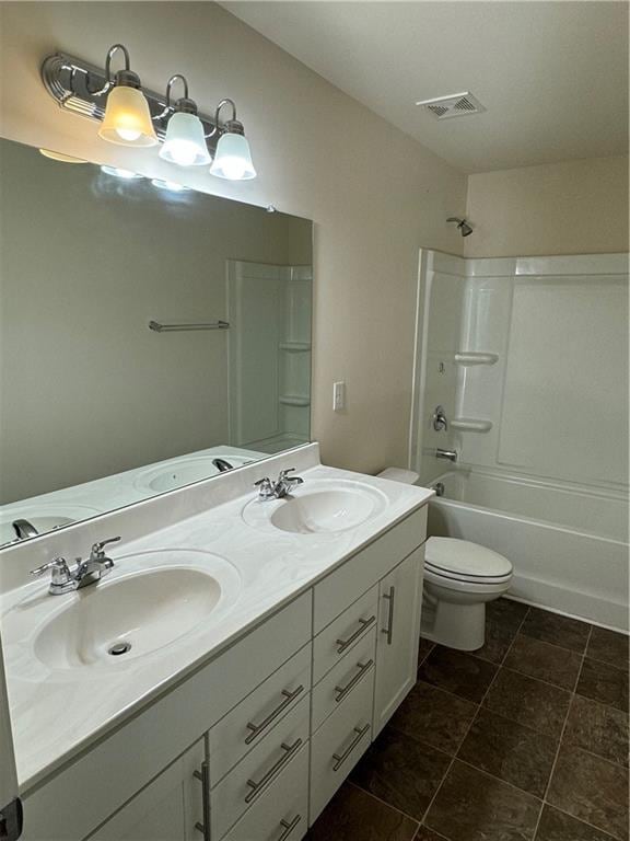 136 Paulownia Cir, Mcdonough, GA 30253 - full bath featuring double vanity and shower / bathtub combination