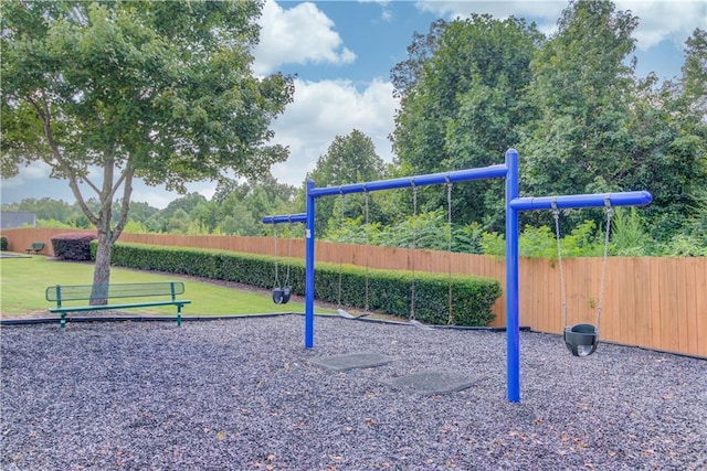 view of jungle gym