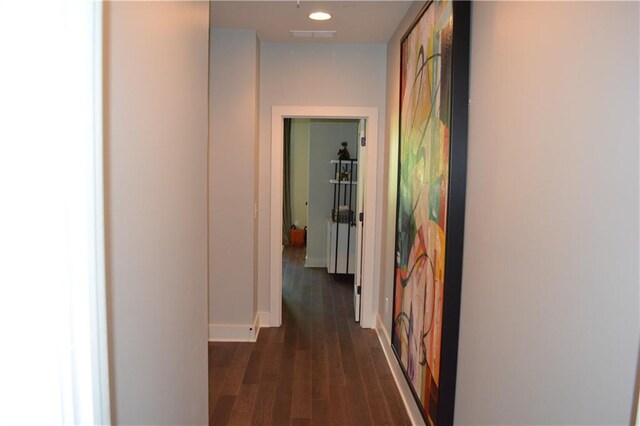 1350 May Ave Unit 14, Atlanta, GA 30316 - corridor featuring visible vents, baseboards, and dark wood-style floors