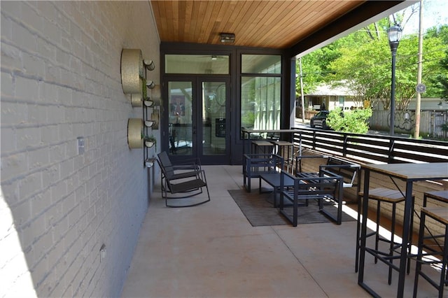 1350 May Ave Unit 14, Atlanta, GA 30316 - view of patio / terrace featuring french doors