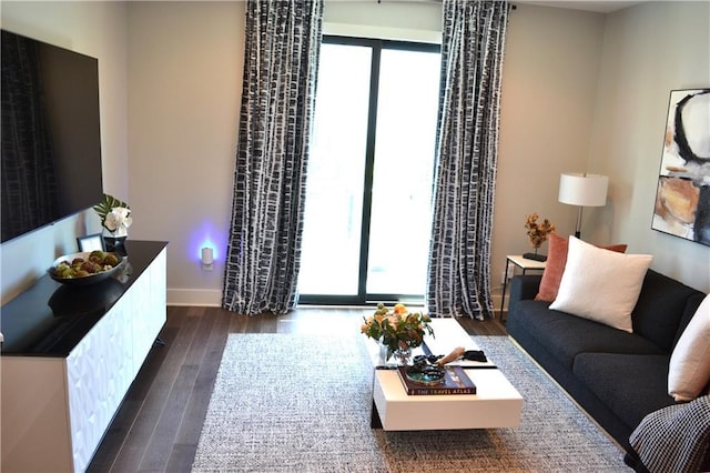 1350 May Ave Unit 14, Atlanta, GA 30316 - living room featuring wood finished floors and baseboards