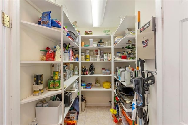 view of pantry