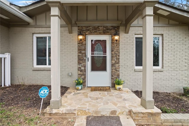 1684 Braeburn Dr SE, Atlanta, GA 30316 - doorway to property with board and batten siding