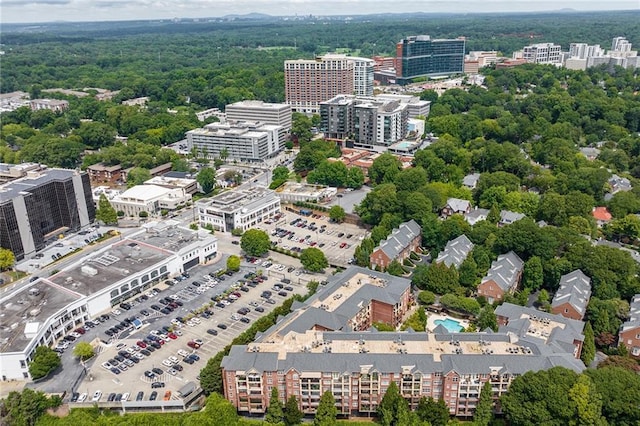 aerial view featuring a view of city