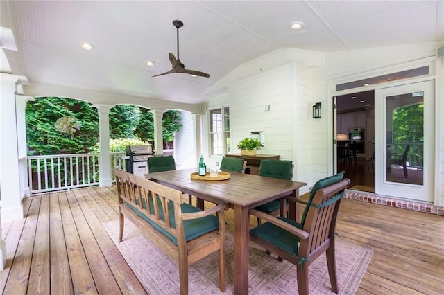 view of sunroom / solarium