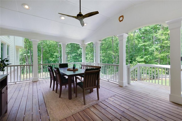 sunroom with a healthy amount of sunlight