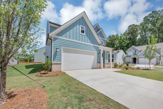 212 Birchwood Row, Canton, GA 30115 - craftsman inspired home with board and batten siding, brick siding, and concrete driveway