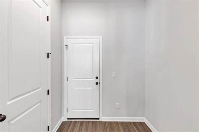 212 Birchwood Row, Canton, GA 30115 - hallway with dark wood-style flooring and baseboards
