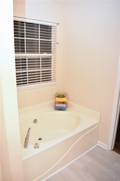 bathroom featuring a bathing tub