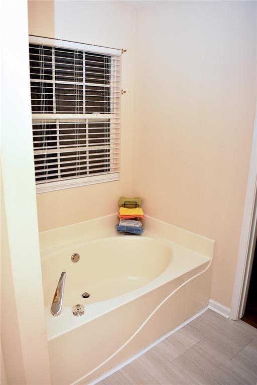 bathroom with a bathtub