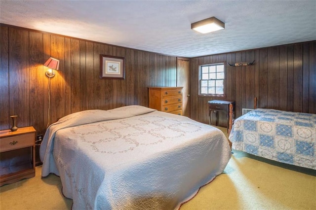 1434 Culpepper Rd, Calhoun, GA 30701 - bedroom with light carpet and wood walls