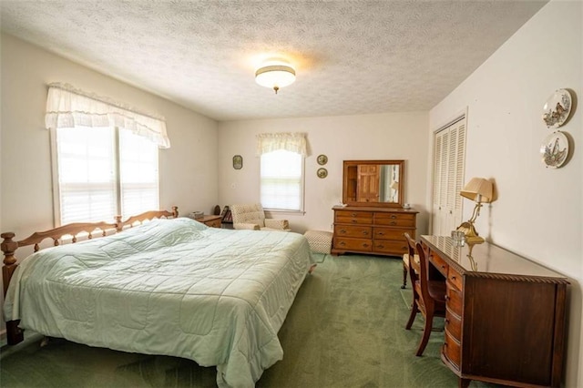 1434 Culpepper Rd, Calhoun, GA 30701 - bedroom featuring carpet floors, a closet, and a textured ceiling