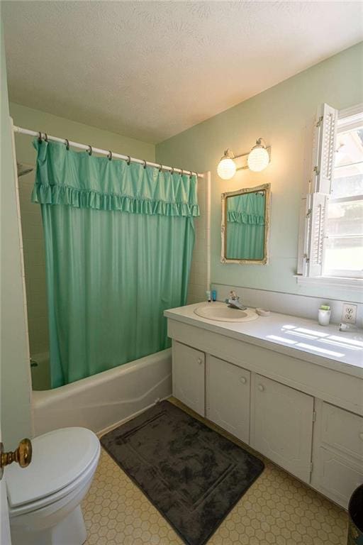 1434 Culpepper Rd, Calhoun, GA 30701 - full bath featuring shower / bath combo with shower curtain, vanity, and tile patterned floors