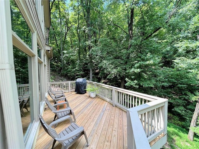 57 Shaggy Maple Ln, Big Canoe, GA 30143 - deck with a grill