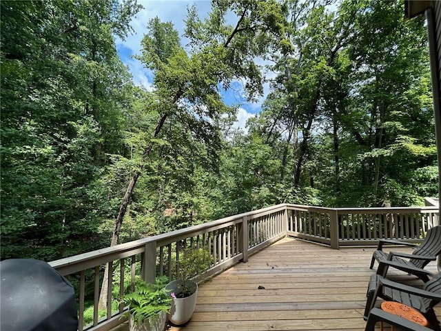 57 Shaggy Maple Ln, Big Canoe, GA 30143 - deck with a view of trees