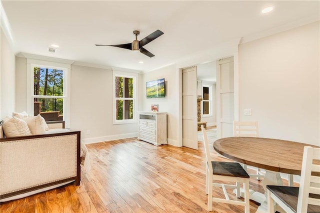 interior space featuring light hardwood / wood-style floors