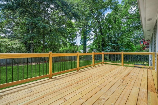 1675 White Oak Way, Decatur, GA 30032 - wooden deck featuring a yard