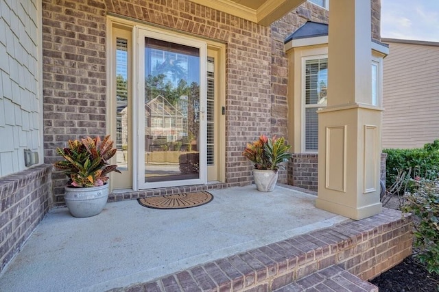 property entrance with a porch