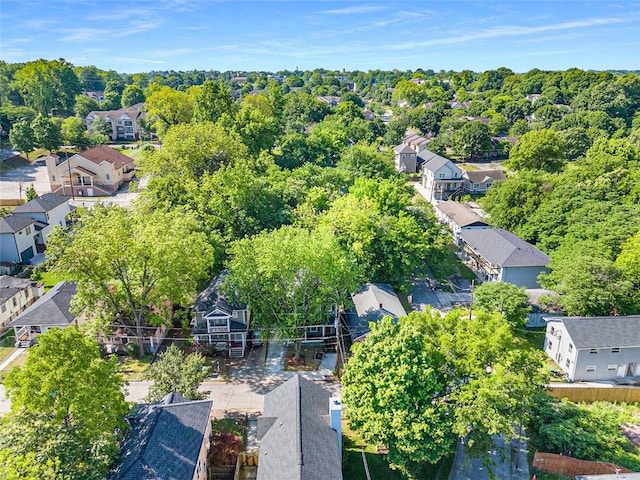 aerial view of residential area