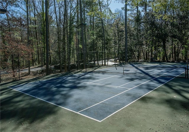 view of tennis court