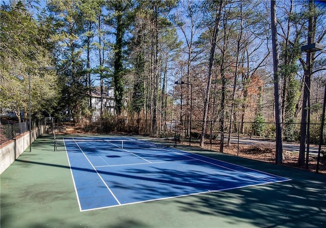 view of tennis court