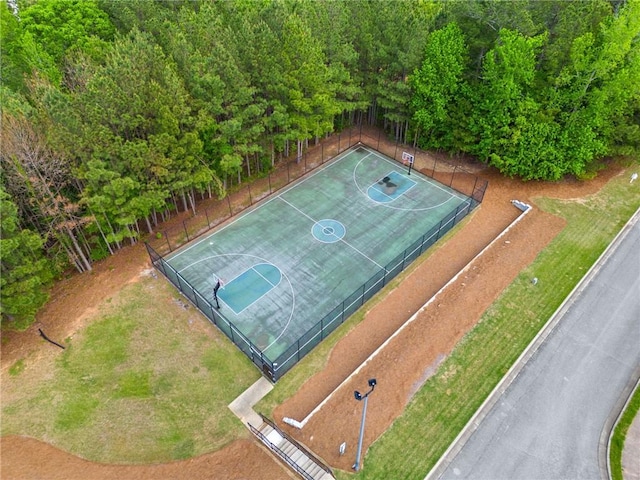 view of sport court featuring community basketball court
