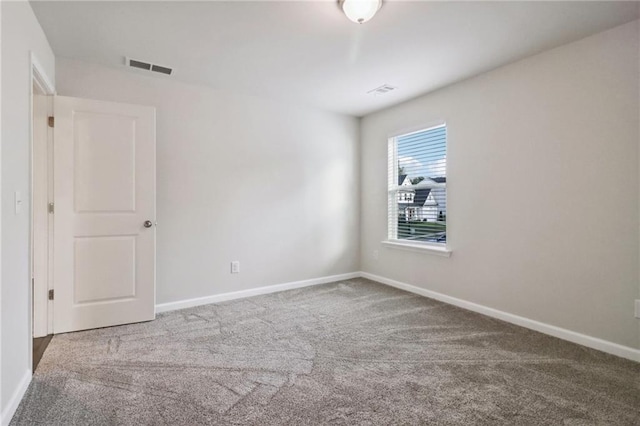 view of carpeted empty room