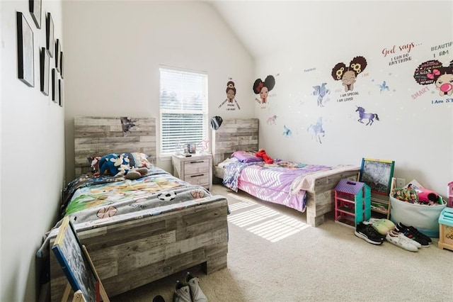 3241 Alhambra Cir, Hampton, GA 30228 - bedroom featuring carpet and lofted ceiling