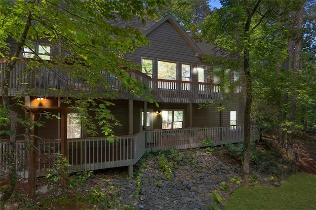144 Canacaught Pl, Jasper, GA 30143 - back of property featuring a wooden deck