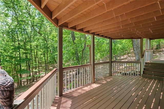 144 Canacaught Pl, Jasper, GA 30143 - view of wooden deck