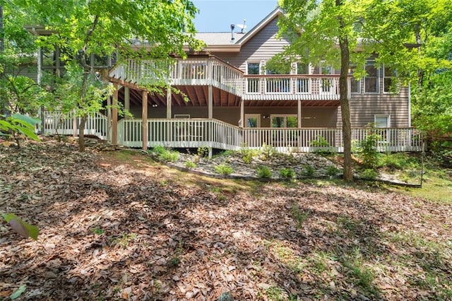 144 Canacaught Pl, Jasper, GA 30143 - back of house with a wooden deck