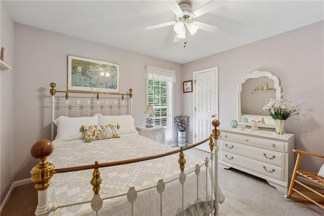 6960 Worley Rd, Cumming, GA 30028 - bedroom featuring carpet flooring, a ceiling fan, and baseboards