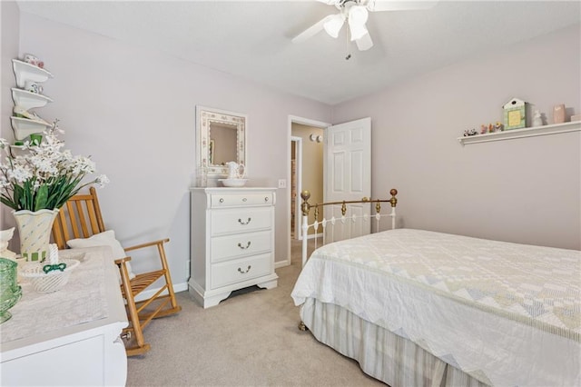 6960 Worley Rd, Cumming, GA 30028 - bedroom featuring light carpet, a ceiling fan, and baseboards