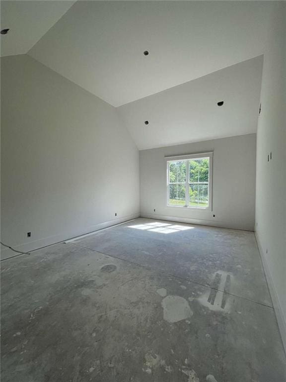 1210 Askew Trl, Greensboro, GA 30642 - empty room featuring lofted ceiling and baseboards