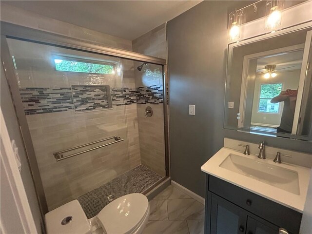 5090 Lorraine Pl, Forest Park, GA 30297 - full bathroom with a stall shower, healthy amount of natural light, and vanity